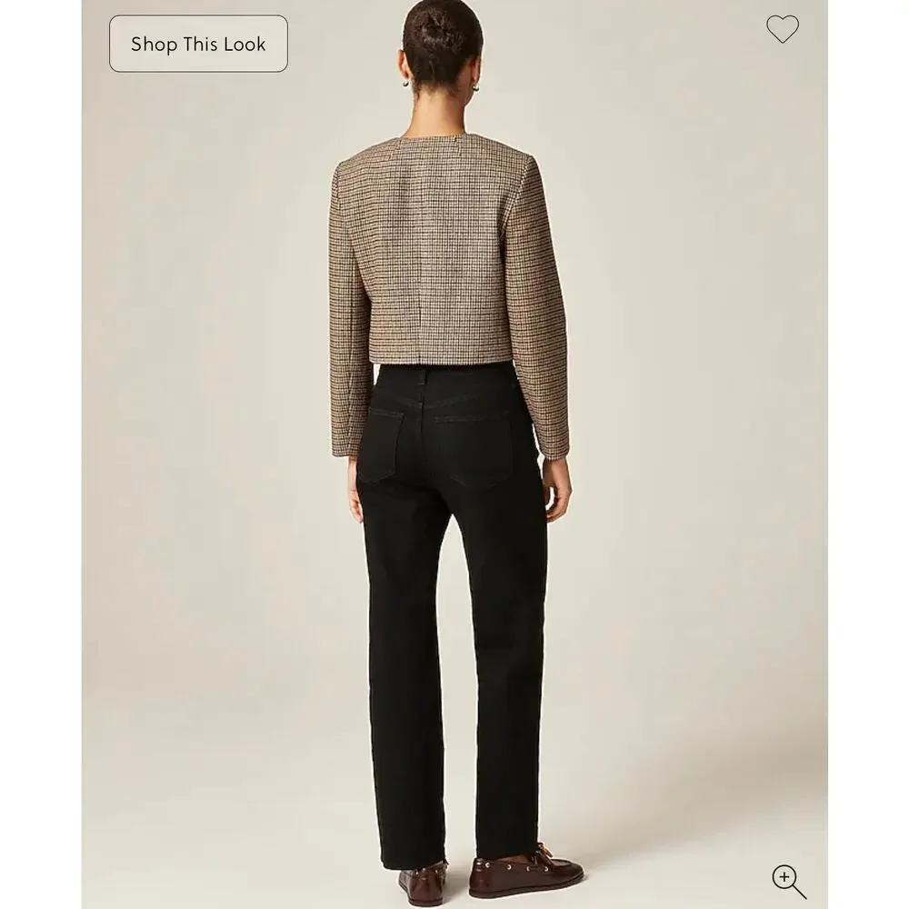 J. Crew slim-wide jean in Black Wash NWT size 31T